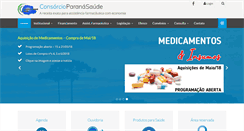 Desktop Screenshot of consorcioparanasaude.com.br